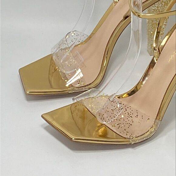 Gianvito Rossi Glitter Stiletto Sandals size 38 - Picture 7 of 12